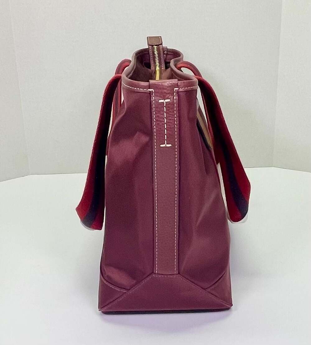 Coach Large ELLIS TOTE in Wine/Bergundy Multi NWT - Picture 7 of 12